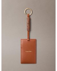 Calvin Klein - Leather Rfid Cardholder Bag Charm - Lyst