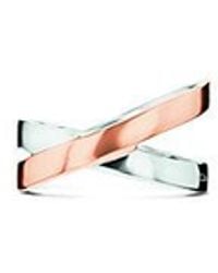 Calvin Klein - Two Tone Elliptical Ring - Lyst