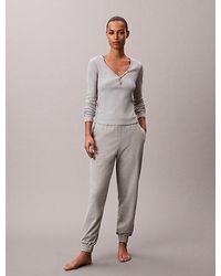 Calvin Klein - Cotton Terry Blend Lounge Joggers - Lyst
