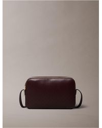 Calvin Klein - Allover Monogram Logo Camera Bag - Lyst
