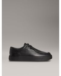 Calvin Klein - Leather Hybrid Apron Toe Lace-Up Shoes - Lyst