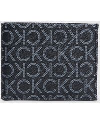Calvin Klein - Portefeuille fin anti-RFID avec logo - Lyst