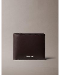 Calvin Klein - Leather Rfid Slimfold Wallet - Lyst