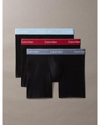 Calvin Klein - 3 Pack Boxer Briefs Icon Cotton Stretch - Lyst