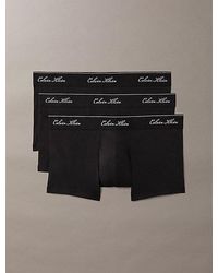 Calvin Klein - 3 Pack Low Rise Trunks Icon Cotton Stretch - Lyst