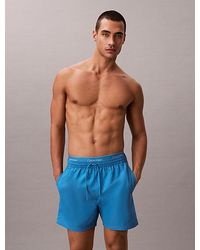 Calvin Klein - Medium Drawstring Swim Shorts Ck Essentials - Lyst