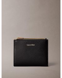 Calvin Klein - Foil Logo Double Zip Card Holder - Lyst