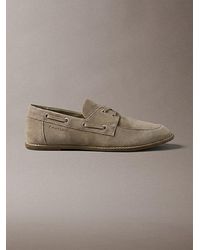 Calvin Klein - Suede Boat Shoes - Lyst