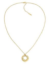 Calvin Klein - Collar con colgante en forma de espiral - Lyst