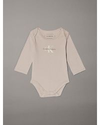 Calvin Klein - Body Per Neonato Con Logo - Lyst