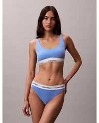 Calvin Klein - Lightly Lined Bralette Icon Cotton Modal - Lyst