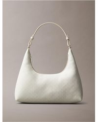 Calvin Klein - Allover Monogram Logo Shoulder Bag - Lyst