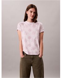 Calvin Klein - Calvin Klein Allover Floral Tee - Lyst