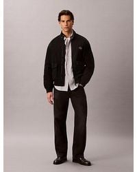 Calvin Klein - Jeans Cotton Canvas Harrington Jacket - Lyst