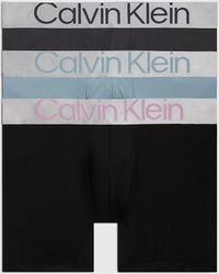 Calvin Klein - 3 Pack Boxer Briefs - Steel Micro - Lyst