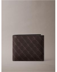 Calvin Klein - Textured Monogram Id Wallet - Lyst