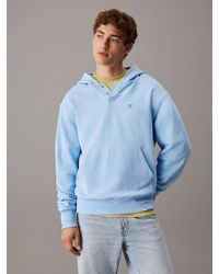 Calvin Klein - Sweat-Shirt À Capuche Avec Monogramme En Tissu Éponge De Coton - Lyst