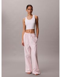 Calvin Klein - Cotton Poplin Pyjama Pants - Lyst