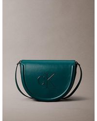 Calvin Klein - Satteltasche Mit Monogramm-Logo-Prägung - Lyst