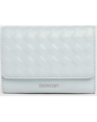 Calvin Klein - Small Quilted Rfid Trifold Wallet - Lyst
