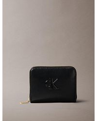 Calvin Klein - Cartera tacto suave con cremallera en el contorno con RFID - Lyst