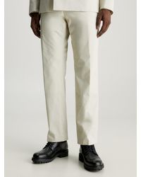 Calvin Klein - Technical Cotton Suit Trousers - Lyst