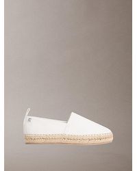 Calvin Klein - Tessa Canvas Emblem Logo Espadrilles - Lyst