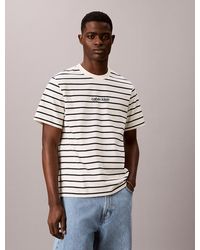 Calvin Klein - Relaxed Stripe Logo T-Shirt - Lyst