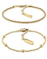 Calvin Klein - Jeans 2 -Piece Layered Bracelet Set - Lyst