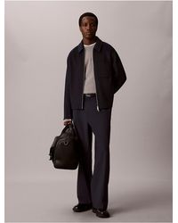 Calvin Klein - Double-Faced Wool Blend Zip Jacket - Lyst