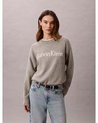 Calvin Klein - Logo Graphic Relaxed Jumper - Lyst