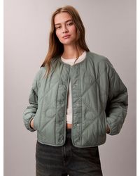 Calvin Klein - Allover Emblem Logo Quilted Liner Jacket - Lyst