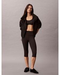 Calvin Klein - Sport Breathable High Rise Capri Leggings - Lyst