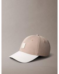 Calvin Klein - Mixed Media Logo-Kappe Mit Emblem Und Blockfarben-Design - Lyst