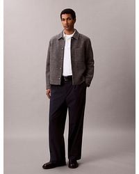 Calvin Klein - Slim Cotton Long Sleeve Polo Shirt - Lyst