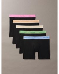 Calvin Klein - 5 Pack Boxer Briefs - Lyst