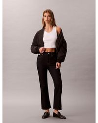 Calvin Klein - Jean Cropped High Rise Flared - Lyst