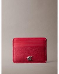 Calvin Klein - Leather Rfid Monogram Cardholder - Lyst