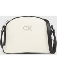 Calvin Klein - Small Canvas Crossbody Bag - Lyst