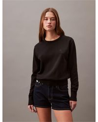 Calvin Klein - Smooth Cotton Sweater - Lyst