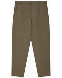 Calvin Klein Tailored joggingbroek Van Flanel - Groen