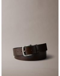 Calvin Klein - Cintura Con Fibbia Rotonda Martellata - Lyst
