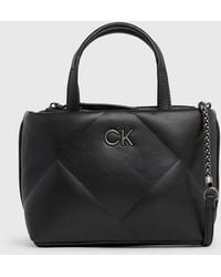 Calvin Klein - Mini Quilted Crossbody Tote Bag - Lyst