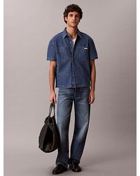 Calvin Klein - Jeans Boxy Denim Short Sleeve Shirt - Lyst