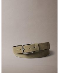 Calvin Klein - Suede Leather Belt - Lyst