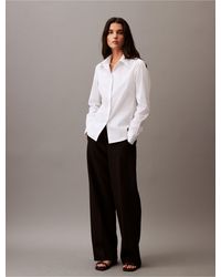 Calvin Klein - Slim Fit Stretch Poplin Button-down Shirt - Lyst