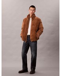 Calvin Klein - Corduroy Puffer Jacket - Lyst