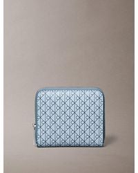 Calvin Klein - Rfid Square Zip Around Logo Wallet - Lyst