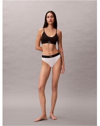 Calvin Klein - Stretch Thong Graphic Monogram Microfibre - Lyst