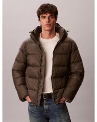Calvin Klein - Hooded Down Puffer Jacket - Lyst